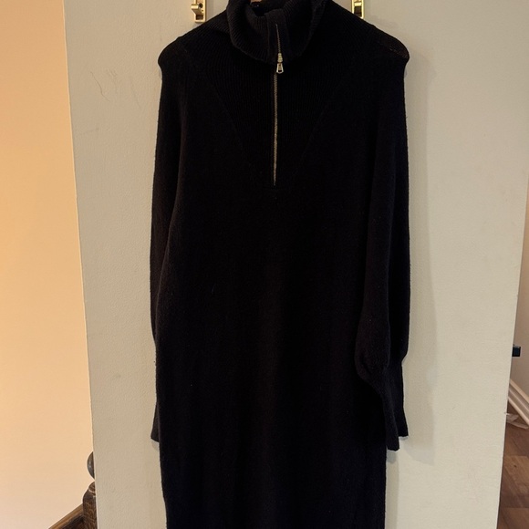 J. Crew Black Long Sleeve Dress - Picture 1 of 3